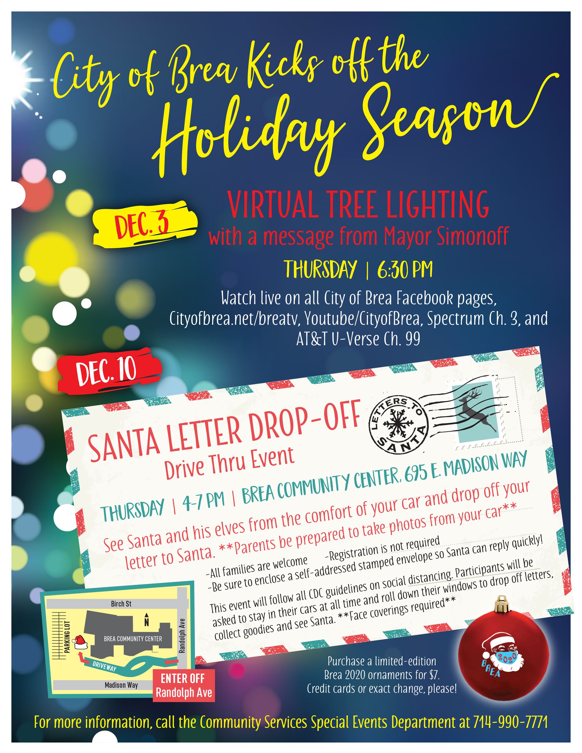 Tree lighting flyer 2020