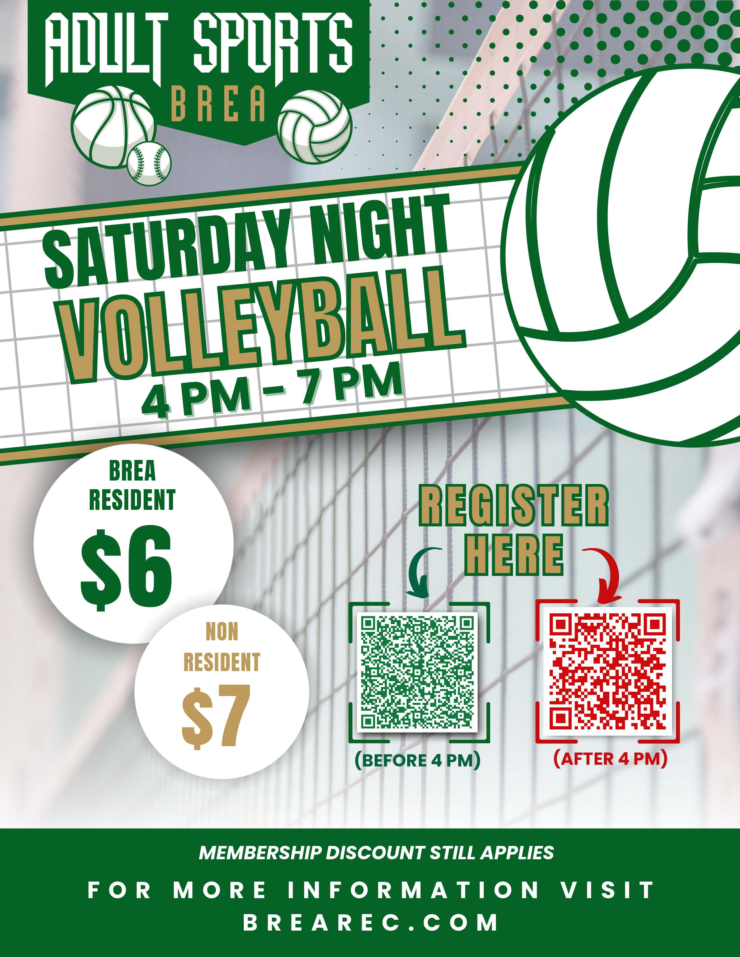 Saturday Night Volleyball Flyer - Updated for 2026